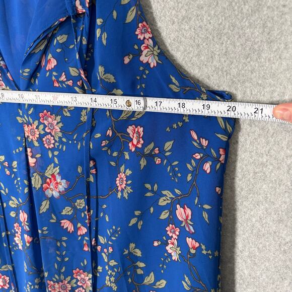 Max Studio Tank Top Medium Flowy Cottage Farmhouse Feminine Mediterranean Resort - Picture 7 of 11